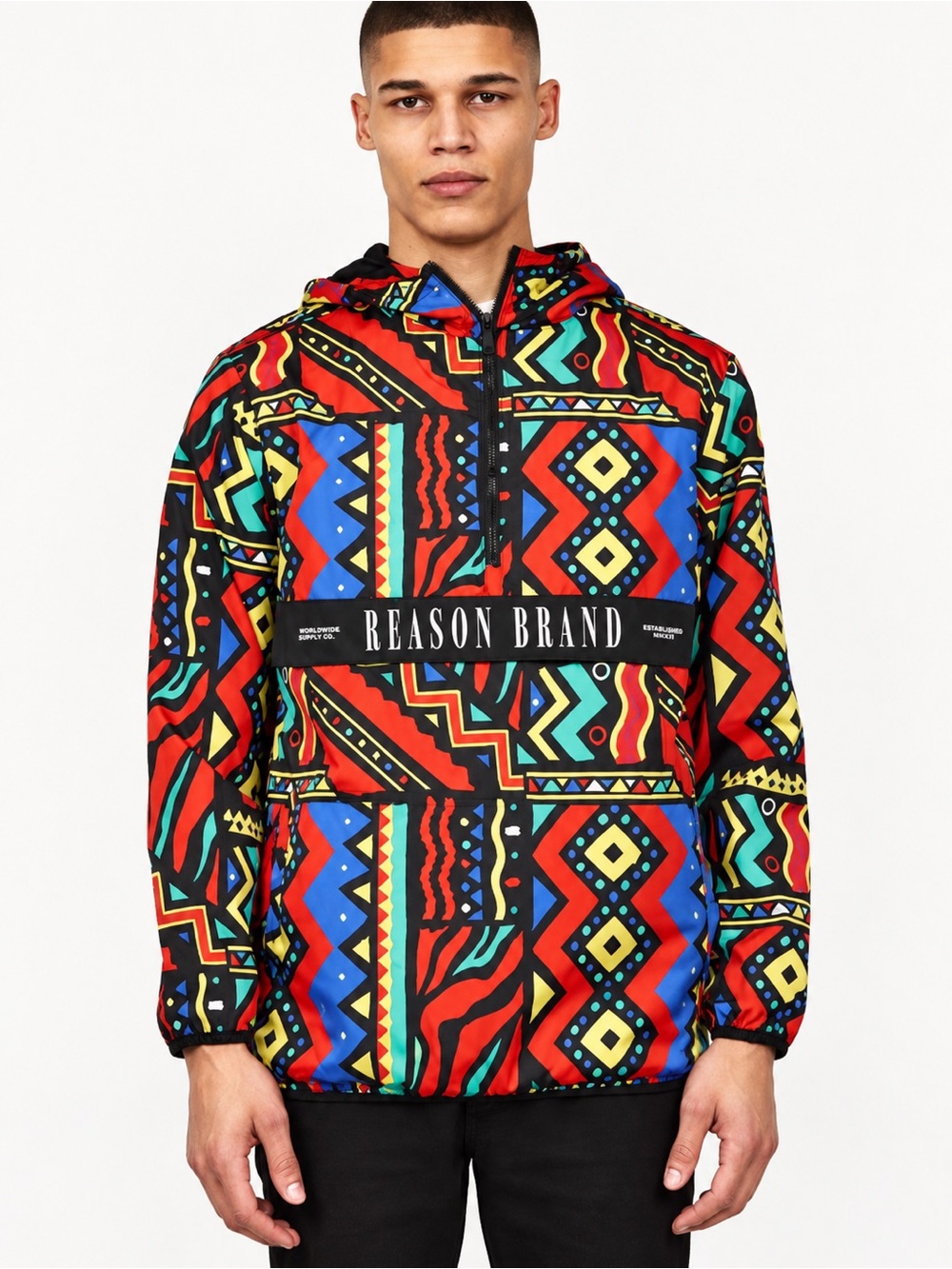 Reason 90s inspired Hooded Anorak — Windbreaker (rack)